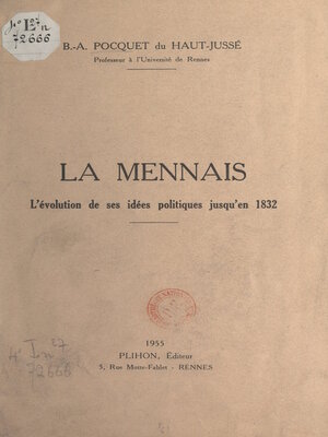 cover image of La Mennais